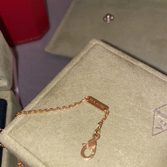 (SOLD) Van Cleef & Arpels Vintage Alhambra Pendant Rose Gold Necklace - Picture 12 of 14